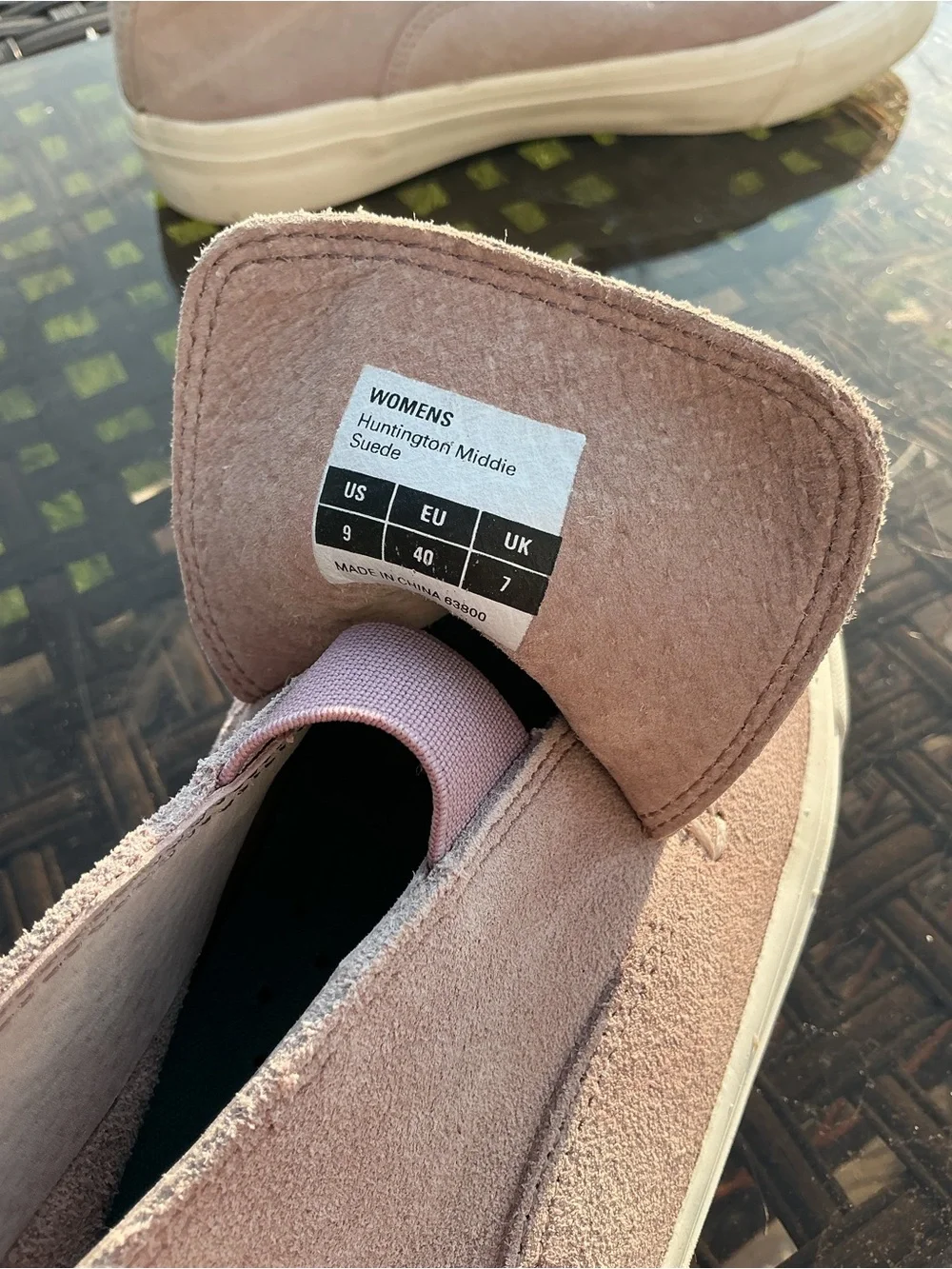 SeaVees Dusty Pink Suede Slip-On Platform Sneakers